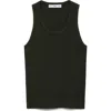 Mango Rib Tank In Green