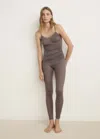 Mango Top Pyjama Maille Côtelée Marron - Femme - L -  In Gray