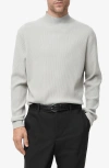 Mango Ribbed Turtleneck Sweater In Gray
