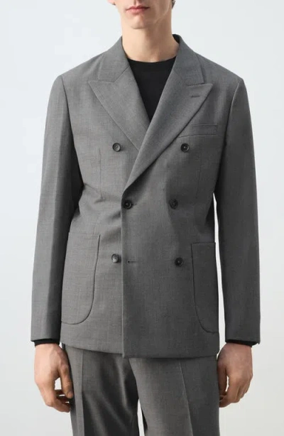 MANGO MANGO RICARDO REGULAR FIT DOUBLE BREASTED JACKET