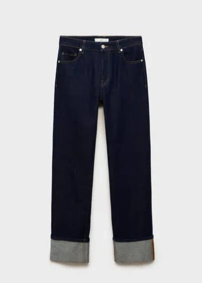 Mango Jeans Open Blue