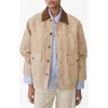 Mango Rio Cotton Twill Barn Jacket In Sand