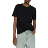 Mango Short-sleeved Cotton T-shirt Black In Black