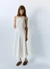 Mango Textured Asymmetrical Dress In Sand