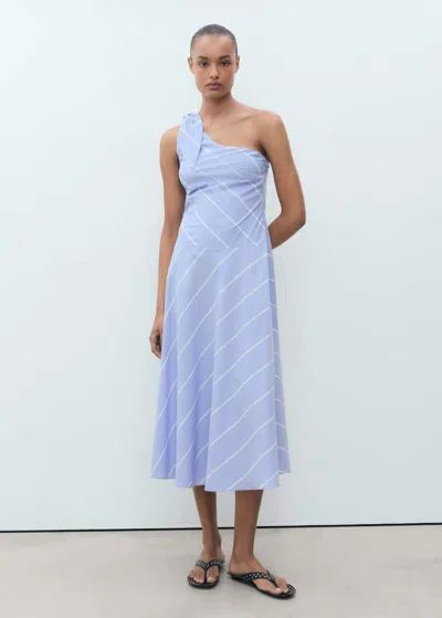 Mango Robe Bleu - Femme - Xl -