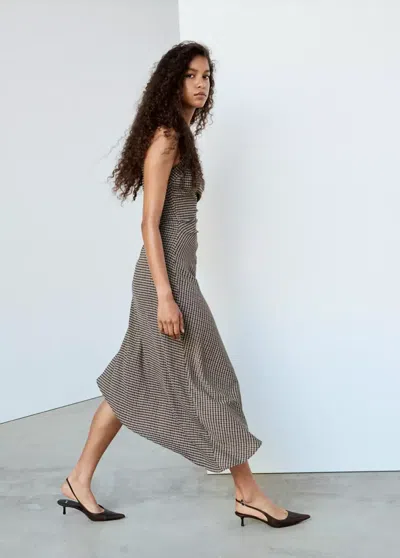 Mango Robe Coral In Marron