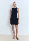 Mango Sleeveless Knit Shift Dress