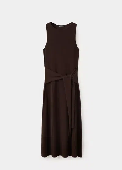 Mango Robe Escupiny In Brown