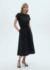Mango A-line Dress Black
