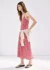 Mango Robe Imprimée À Col En V In Multi