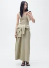 Mango Robe Kaki - Femme - S -