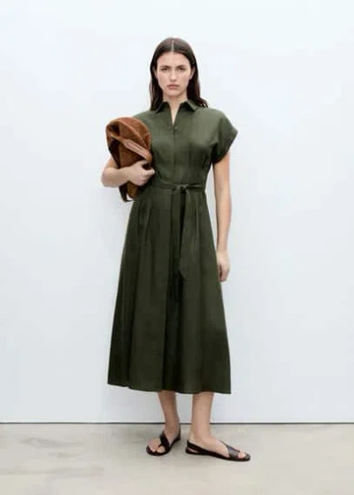 Mango Dress Khaki