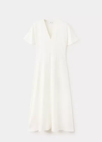 Mango Robe Lara In Blanc