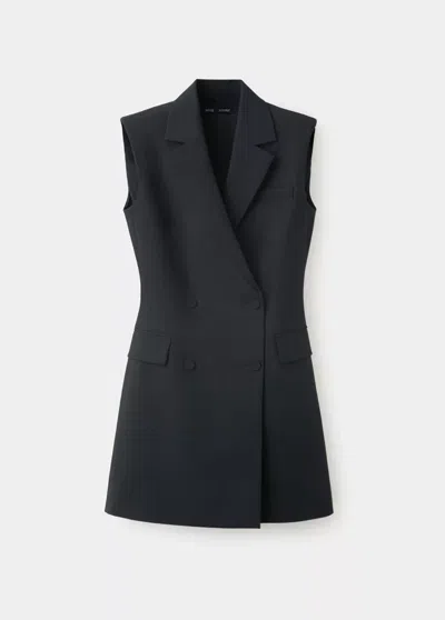 Mango Robe Loi In Noir