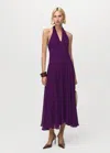 Mango Robe Longue Emmanchures Américaines Violet - Femme - Xl -  In Purple