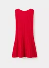 Mango Robe Maille Côtelée In Rouge