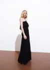 Mango Halter Chiffon Maxi Dress