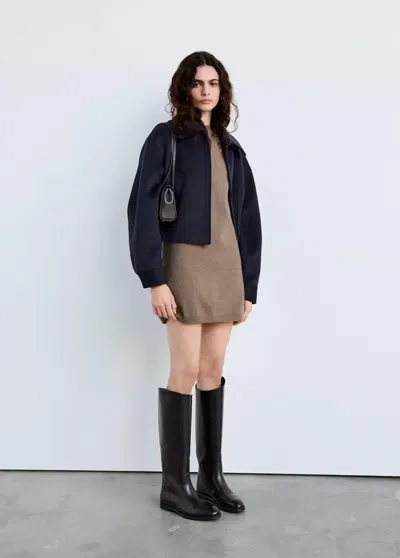 Mango Robe Nekanu In Marron Moyen