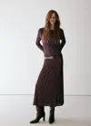 Mango Robe Pomel In Marron