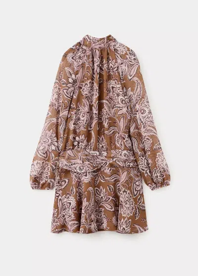 Mango Robe Silver In Orange Brûlé