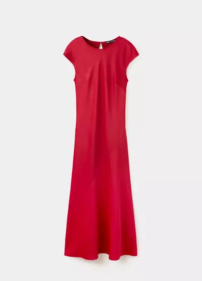 Mango Robe Stemy-w In Rouge