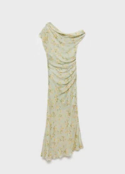 Mango Dress Pastel Green
