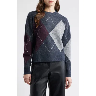 Mango Rombon Argyle Sweater In Multi