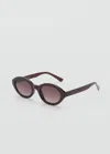 Mango Round-framed Sunglasses Brown
