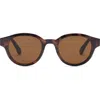 Mango Round Sunglasses In Chocolate