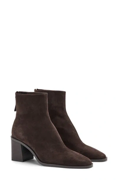 Mango Round Toe Bootie In Brown
