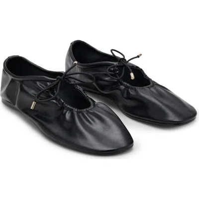 MANGO MANGO RUCHED BALLET FLAT