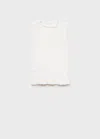 Mango Kids' Ruched-texture Top Off White