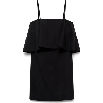 Mango Ruffle Popover Dress
