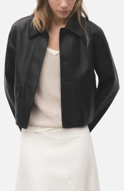 MANGO MANGO SABINA FAUX LEATHER JACKET