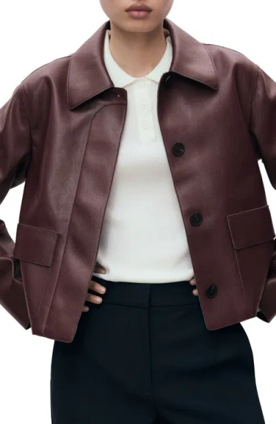 MANGO MANGO SABINA FAUX LEATHER JACKET