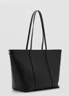 Mango Sac Cabas Anse Double In Black