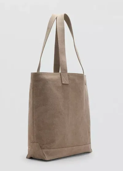 Mango Sac Cabas En Coton In Sand