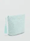 MANGO SAC COSMÉTIQUE DÉTAILS BRODÉS VERT D´EAU - ENFANTS - TAILLE UNIQUE - MANGO KIDS