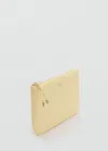 Mango Zipped Nylon Cosmetics Bag Pastel Yellow