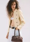 Mango Shoulder Bag With Buckle In Brown