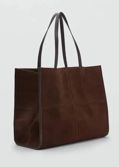 Mango Sac G- Chocolat - Femme - Taille Unique -