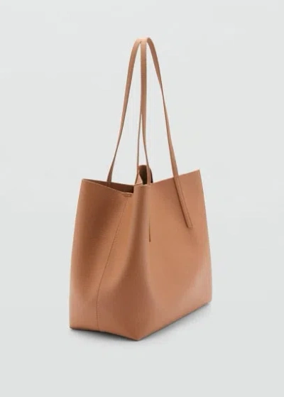 Mango Sac G- Marron Moyen - Femme - Taille Unique -