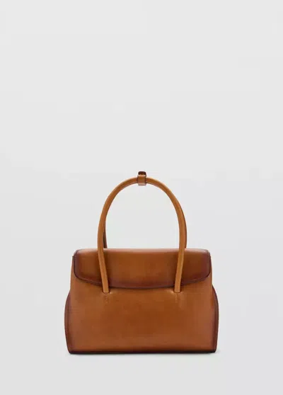 Mango Sac M- Carola In Marron Moyen