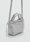 Mango Star Metallic Bag Silver In Silver