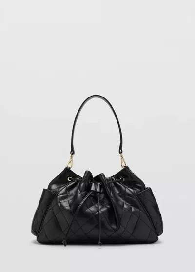 Mango Sac Porté Épaule Matelassé In Noir
