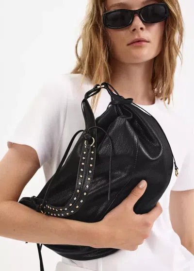 Mango Sac Porté Épaule Ovale In Black