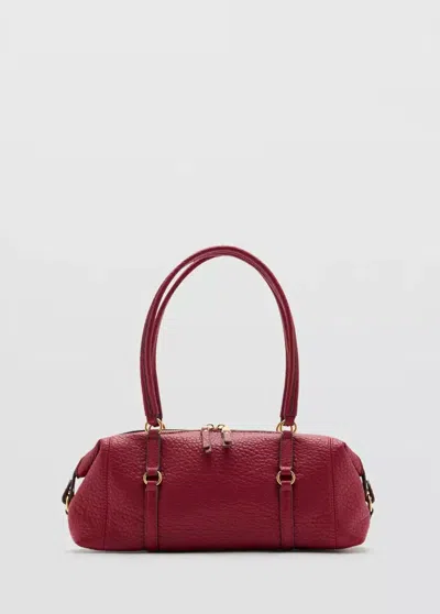 Mango Sac Porté Épaule Simili-cuir In Rouge
