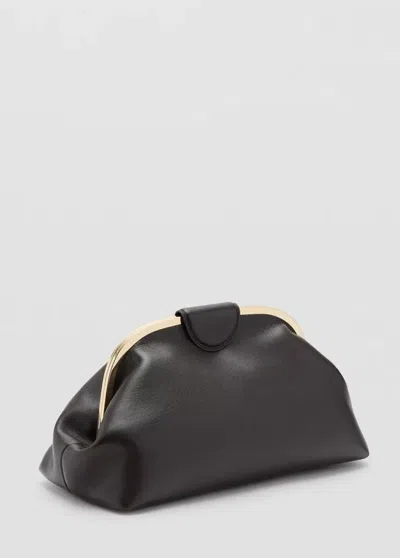 Mango Sac Porté Main Simili-cuir In Brown