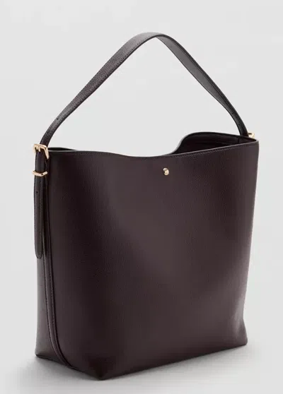 Mango Sac Seau Boucle In Brown