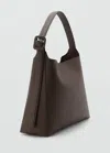 Mango Bucket Bag With Buckle Chocolate